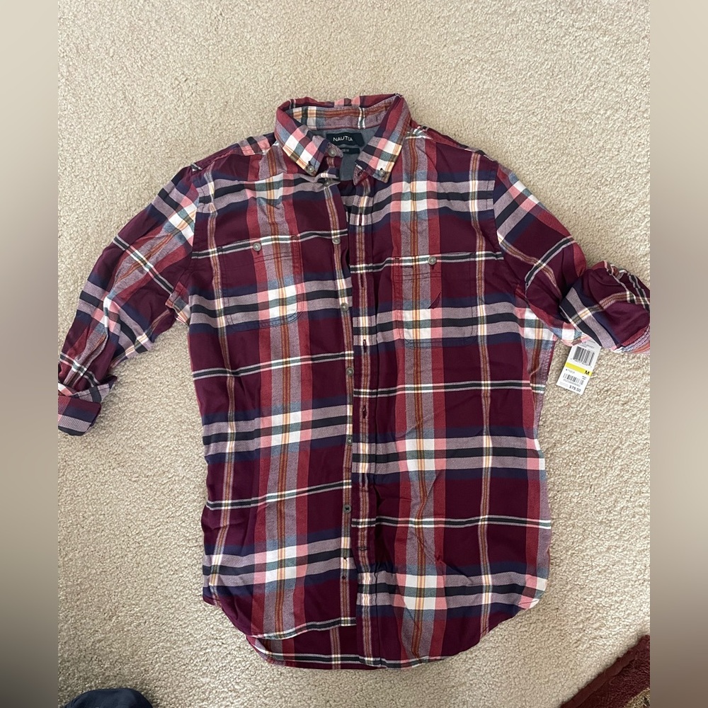 Nautical men’s shirt. Brand new with tag. Size medium
